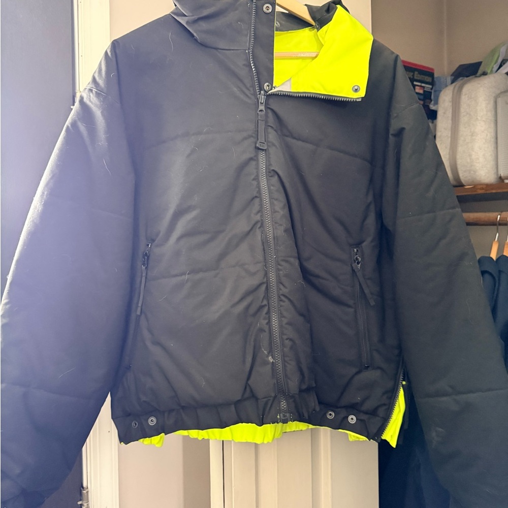 5.11 Tactical Black and Neon Yellow Puffer Jacket